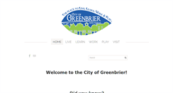 Desktop Screenshot of cityofgreenbrierar.com